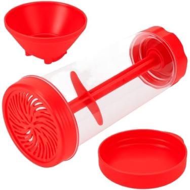 Imagem de Tapioqueira Completa com Peneira Polvilhador e Armazenador de Tapioca e Farinha(Vermelho)