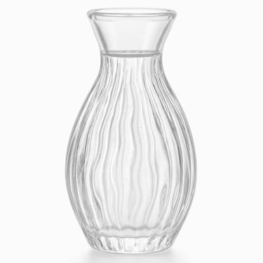 Imagem de Mini Vaso de Vidro Sortido 11cm Transparente Decoração Moderna Sala Flores