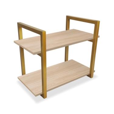 Imagem de Prateleira Milazzo Nicho Design Industrial - dourado/jade