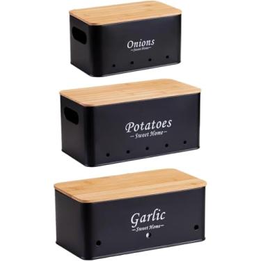 Imagem de Recipiente de Armazenamento com Tampa Jarra para Alimentos Caixa Ferro Galvanizado Crisper Empilhável Casa Dormitório Apartamento Banheiro Doméstico Visite a Loja YWJLQH