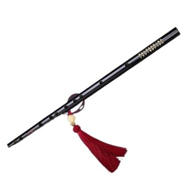 Imagem de Flauta de bambu, flauta vintage, instrumento de base zero, afinação C, preto, estilo antigo