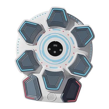 Imagem de Fenteer Máquina de boxe eletrônica, alvo de treinamento de agilidade para boxe musical, adultos e crianças, artes marciais com alvo de treinamento de reação à, Branco