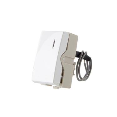 Imagem de Módulo Interruptor Simples Com Luz Margirius Sleek 10A Branco