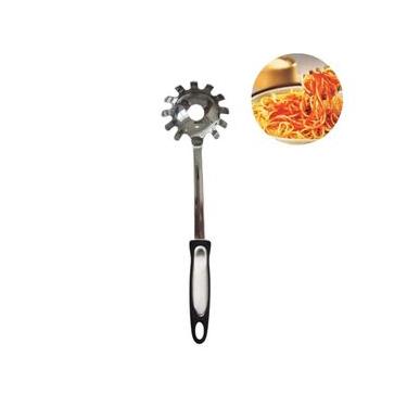 Imagem de Pegador Massa Macarrão Cozinha Inox Silicone Elypto Bugatti