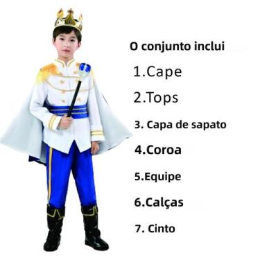 Imagem de Traje de Príncipe Anime para Meninos - Cosplay de Halloween e Carnaval
