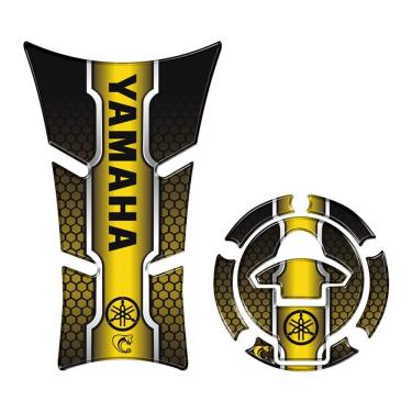 Imagem de Kit Protetor Tanque E Bocal Adesivo Moto Yamaha Fz25 2023/2024 Dourado Cor Dourado