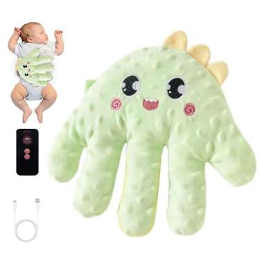 Imagem de Almofada Mao Maozinha Nana Nenem Bebe Criança Tapinha Naninha Sono Soneca Recarregavel Usb Controle Remoto Aconchego