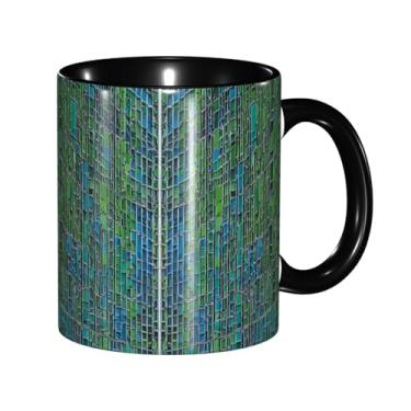 Imagem de Zeraoke Abalone Nacre Print Canecas de café criativas, personalizadas, presente para família, tamanho de 325 ml, unissex