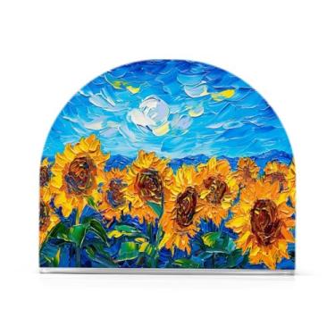 Imagem de Lindo porta-guardanapos de girassóis para mesas, porta-guardanapos de Halloween para cozinha, porta-guardanapos de mesa, porta-guardanapos de coquetel, porta-guardanapos de papel644