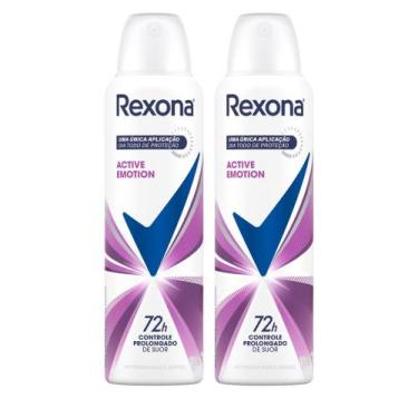 Imagem de Kit 2 Desodorante Antitranspirante Rexona Active Emotion Aerosol com 1