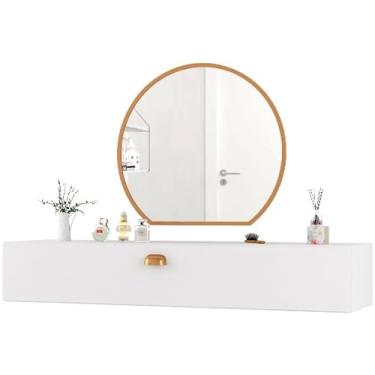 Imagem de Penteadeira com Espelho e Gaveta 100cm – Camarim Grande com Cores Variadas(Branco)