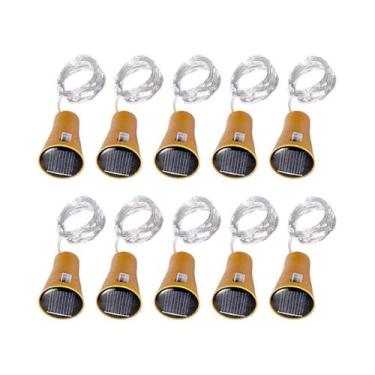 Imagem de Luzes De Fada De Fio De Cobre Solar Com 10 a 20 LEDs, Luzes De Cordão 