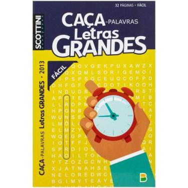 Imagem de Livro - Scottini Caça-palavras Letras Grandes (32p) N.2013 (Fácil)