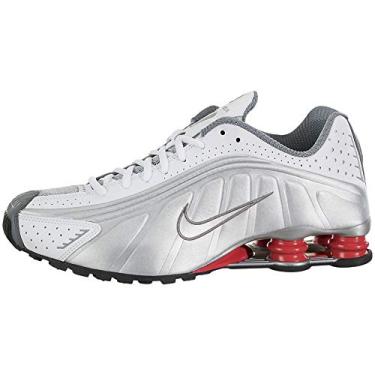 Imagem de Tênis masculino Nike Shox R4, White / Metallic Silver, 5.5 Women/4 Men