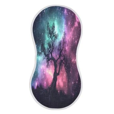 Imagem de xigua Lindo conjunto de 4 panos de musselina de musselina de céu noturno, panos de arroto super macios e absorventes, roupas de arroto de algodão, presente de chá para recém-nascidos, bebês meninas e