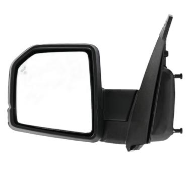 Imagem de Magimaker JL3Z17683CA Conjunto de espelho lateral esquerdo do motorista de 18 pinos apto para Ford F-150 F150 2015-2021 Power Heated/Electric Folding/BSD/Galvanoplastia/seta, vista externa preta