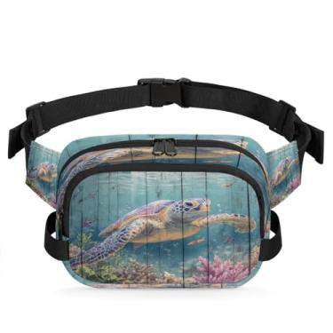 Imagem de Pochete de gato azul amarelo para mulheres e homens com alça ajustável, bolsa transversal, bolsa de peito, bolsa tiracolo, Cor 3