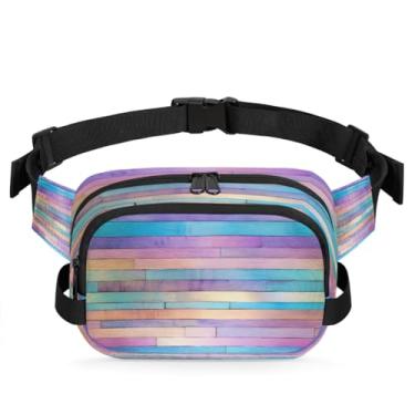 Imagem de Pochete abstrata de mármore rosa para mulheres e homens com alça ajustável, bolsa transversal, bolsa de peito, bolsa tiracolo, Cor 10