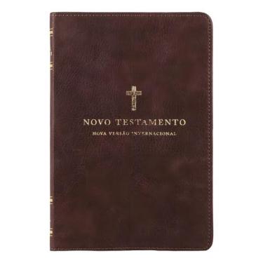 Imagem de Novo Testamento - NVI, Couro Soft, Cruz Marrom, Leitura Perfeita - THO