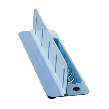 Imagem de Baoblaze Protetor de pia de cozinha com ventosas fortes, defletor de água para sala de jantar de restaurante, Azul