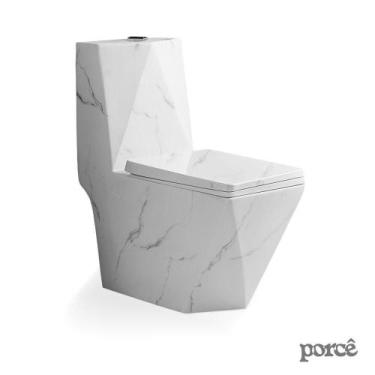 Imagem de Vaso Sanitário Monobloco Porcê Supremus Mármore (PVS53MBSFB-BR)