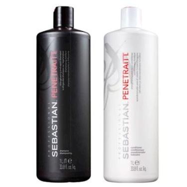Imagem de Kit Penetraitt Profissional Sebastian - Shampoo + Condicionador-Unissex