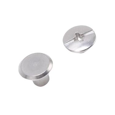 Imagem de Dioche Conjunto de Rebites e Parafusos de Aço Inoxidável 50 Pares M3 5 Kit de Rebites de Couro de Cabeça Redonda Plana para Encadernação e Decoração Em Roupas Artesanais de Couro