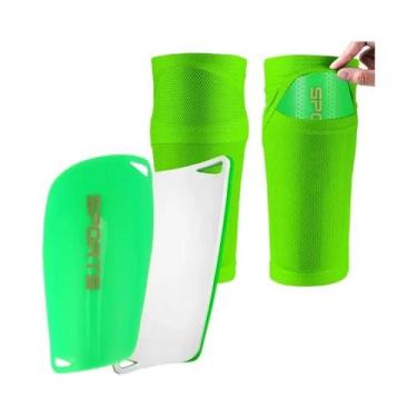 Imagem de Caneleiras De Futebol Para Crianças E Jovens Com Mangas Para Meninos, 