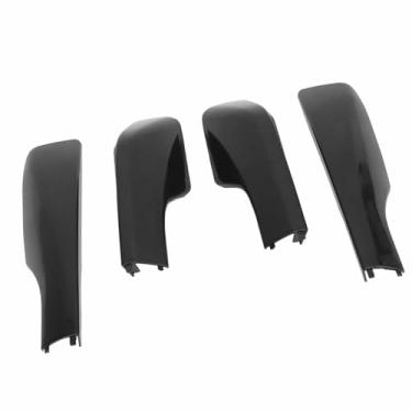Imagem de Acouto Capa de Rack de Teto de 4 Unidades - Acessórios de Plástico para Carro, Substituição de Rack de Bagagem de Teto Fácil de Instalar, Design Elegante Com Grande Capacidade, Conveniência de (Preto)