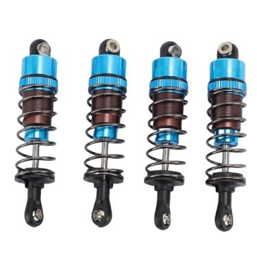 Imagem de Alomejor 4pcs RC Absorvedor Alumínio de Alumínio Leve 1/10 Carros de Controle Remoto RC Damper de Choque 70mm (BLUE)