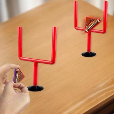 Imagem de 4 peças de mini jogos de futebol vermelhos, mini jogos esportivos de mesa com bolas de futebol de espuma, escritório, interior, futebol, esportes, lembrancinhas de festa, jogos de mesa