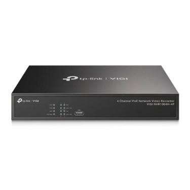 Imagem de Gravador de Vídeo NVR Tp-link Vigi NVR1004H-4P PoE+, 4 Canais, H.265+, Preto