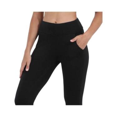 Imagem de Calças De Yoga Femininas De Cintura Alta Para O Inverno, Leggings Térm