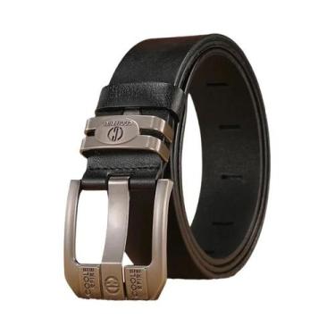 Imagem de Cinto De Couro Genuíno Masculino Estilo Cowboy Com Fivela De Alta Qual