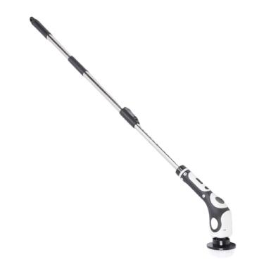 Imagem de Dioche Escova de Limpeza Sem Fio IPX7 à Prova de água Elétrica para Banheiro Limpador de Escova Com 9 Cabeças Substituíveis Alça Telescópica Transmissão de Voz para Carros de Pisos de