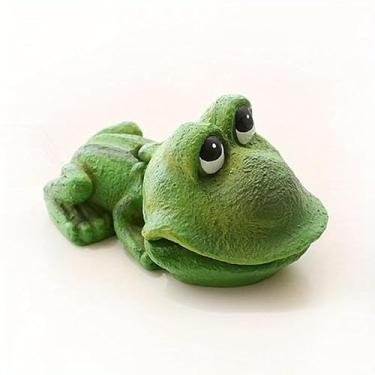 Imagem de Decoração de aquário sapo bolha de ar com pedra borbulhante bomba de oxigênio para aquário de peixes, 1 peça