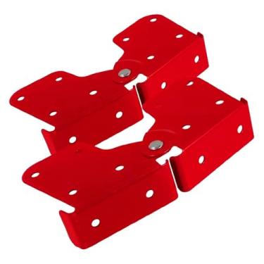 Imagem de Ioensy Conjunto de 2 dobradiças de liga de alumínio para escada de sótão, fáceis de instalar, dobradiças para escada de sótão, Dobradiça Plana