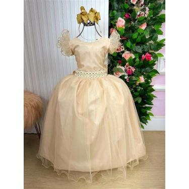 Imagem de Vestido Longo Amanda Marie Dourado, 8, Old gold