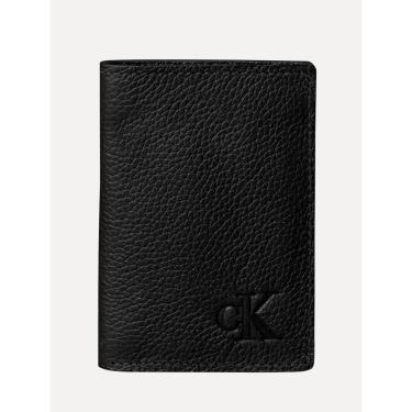 Imagem de Carteira Calvin Klein Jeans Masculina Pequena Floater Preto-Masculino