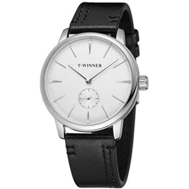 Imagem de Moda Relógio Mecânico Automático Masculino Simples E Generoso Relógio Vida À Prova D' Água Com Mostrador Digital Pulseira De Couro Masculino Casual Vidro Temperado Espelho Boutique Embalagem Prese