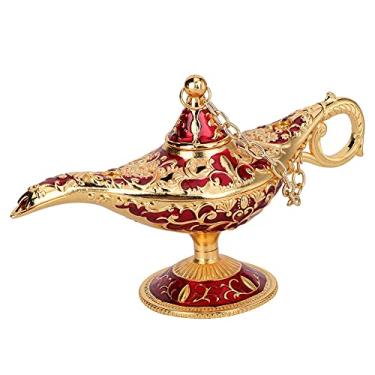Imagem de Desejo Luz Artesanato Europeu Vintage Lâmpada de Chá Elegante Decoração de Escritório em Casa Ornamento de Presente Transparente Azul Ouro Vermelho Ouro Rosa Transparente Verde (Ouro Vermelho)