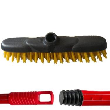 Imagem de Vassoura ESFREGÃO Esponflora Cerdas Duras Para Pisos Rústicos Calçadas