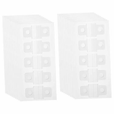 Imagem de Esquirla 20 Etiquetas Adesivas Autoadesivas para Fichário com Furos, Portáteis e Fáceis de Usar, com Aba para Pendurar em Exposições, Folhas de Papel e Álbuns.