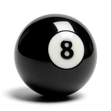 Imagem de HMQQ Bola de sinuca de 6 cm e bolas de bilhar profissionais AAAA, número 8 de substituição de bolas de sinuca número 8, conjunto de 1 (número 8)