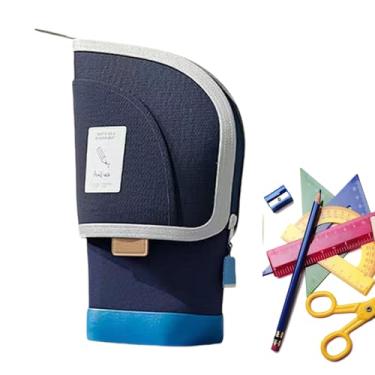 Imagem de Estojo Porta-Canetas | Bolsa Retrátil Para Mesa Com Divisórias | Organizador Retrátil 2 Em 1 Para Casa Escola Escritório Adultos E Crianças