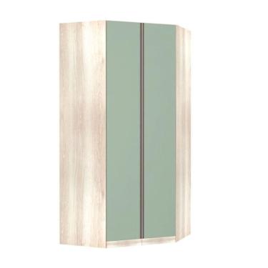 Imagem de Guarda-Roupa Modulado Canto Closet 2 Portas 1 Cabideiro 7 Prateleiras Luciane Móveis