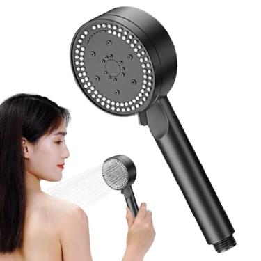 Imagem de AkosOL Chuveiro portátil, filtro de 5 modos de alta pressão, cabeça de chuveiro de alta pressão, cabeça, torneira de chuveiro de spray ajustável de 8 modos, chuveiro de alto fluxo, acessórios de