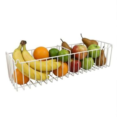 Imagem de Cesto Aramado Fruteira de Parede 47,5cm Multiuso para Cozinha Lavander