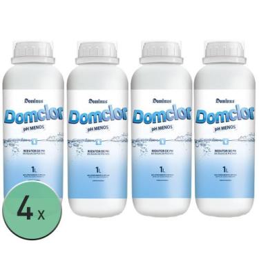 Imagem de Kit 4 PH Menos Redutor de PH e Alcalinidade - Domclor