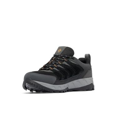 Imagem de Columbia Tênis de caminhada masculino Strata Trail Low impermeável, Preto/alce, 9 Wide